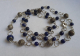 Author's Jewelry Set Chain and Bracelet lapis lazuli beads Qvenskaya