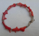 Author's Jewelry Handmade Set Bracelets Red Coral