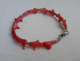 Author's Jewelry Handmade Set Bracelets Red Coral