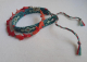 Author's Jewelry Handmade Set Bracelets Red Coral