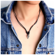 Steel pendant with garnet KOOL KATANA
