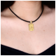 Gold pendant with cross KOOL KATANA